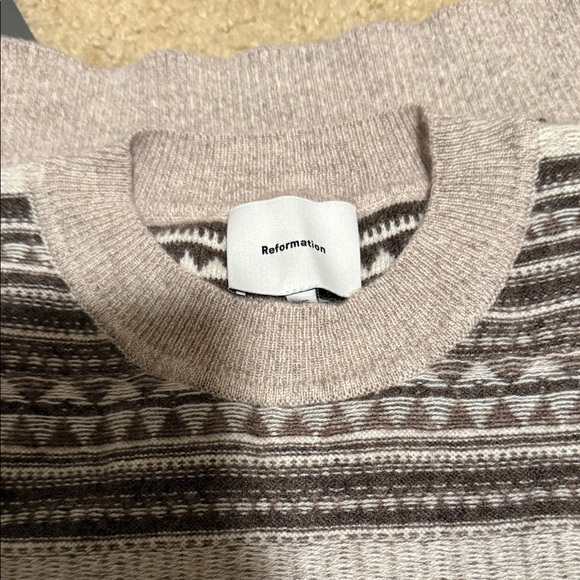 Reformation Gray Dana Cashmere Sweater - Picture 3 of 4